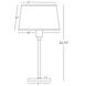 Real Simple 22.75 inch 100.00 watt Stardust White Powder Coat Table Lamp Portable Light