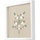 Waterside Collection Lacquered White Wood Shadow Box Style Framed Art