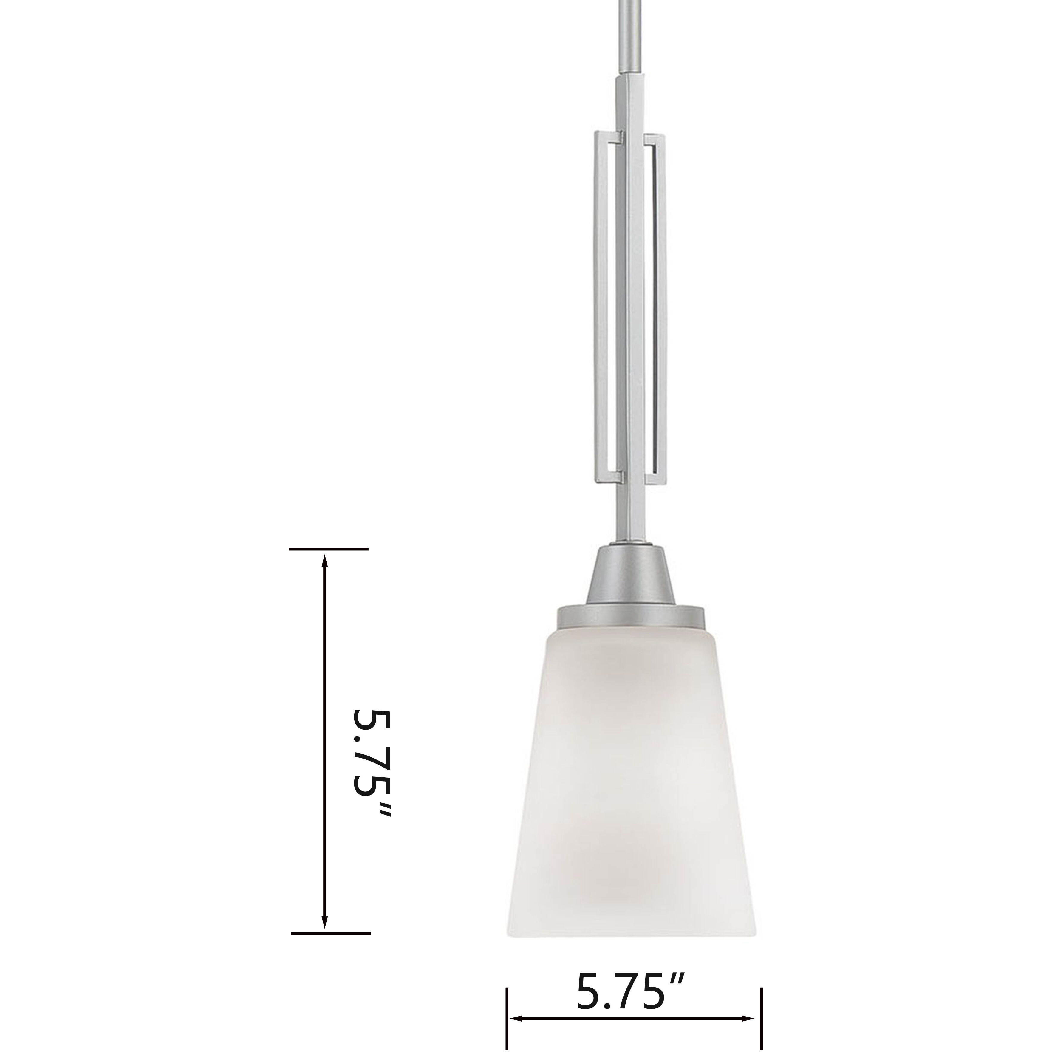 Wright 1 Light 5.75 inch Matte Nickel Mini Pendant Ceiling Light