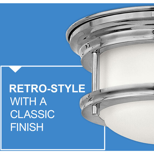 Hadley LED 7.75 inch Chrome Indoor Flush Mount Ceiling Light