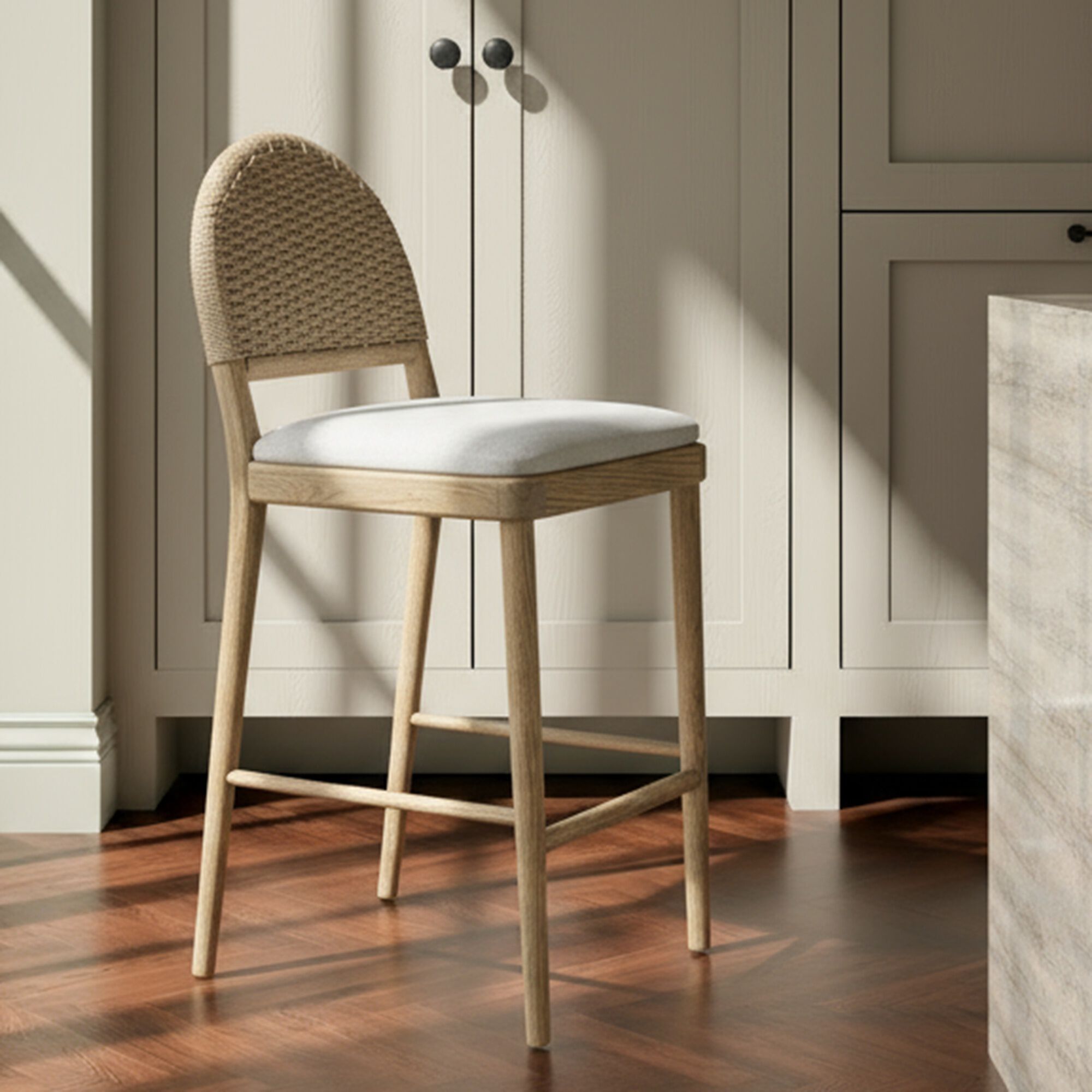 Claire 40.5 inch Natural Counter Stool