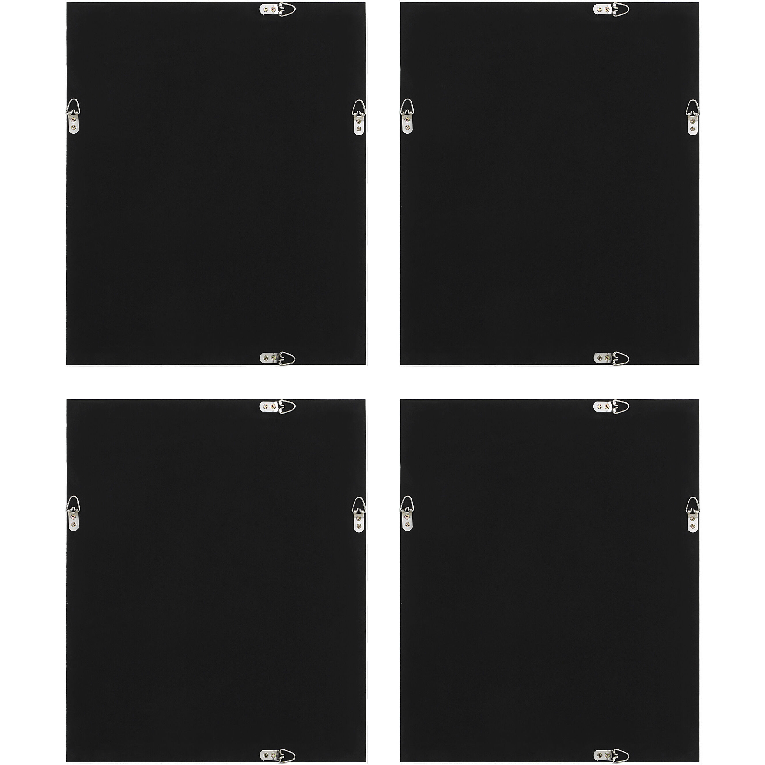 Ispra Matte White Wall Decor, Set of 4