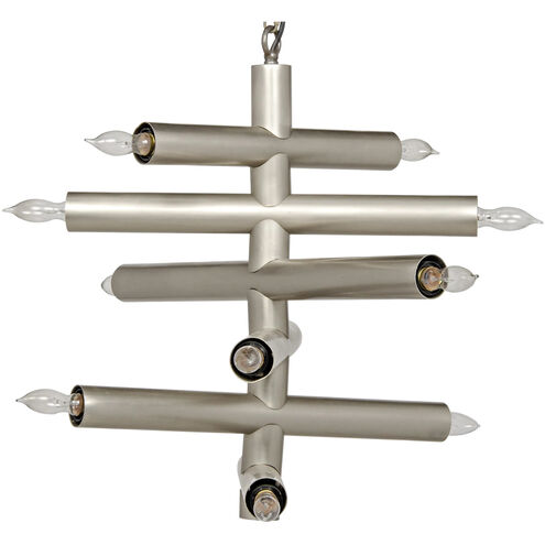 Alex 12 Light 29 inch Antique Silver Chandelier Ceiling Light