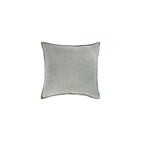 Cotton Velvet 22 X 22 inch Sage Pillow Kit, Square