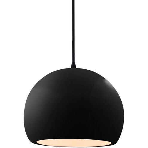 Radiance 1 Light 7 inch Gloss Black and Matte White and Matte Black Pendant Ceiling Light