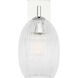 HABLE Serafina 1 Light 4.88 inch Polished Nickel Sconce Wall Light