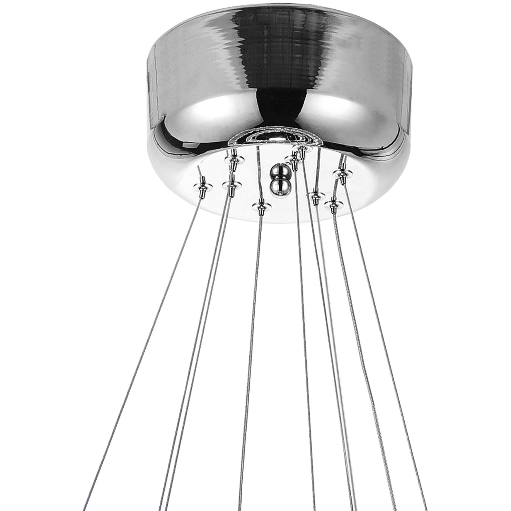 Ring LED 16 inch Chrome Chandelier Ceiling Light