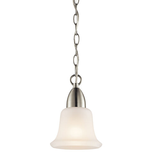 Nicholson 1 Light 6 inch Brushed Nickel Mini Pendant Ceiling Light