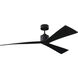Adler 60 inch Matte Black Ceiling Fan