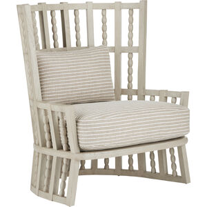 Norene Fog Gray Demetria Wing Chair