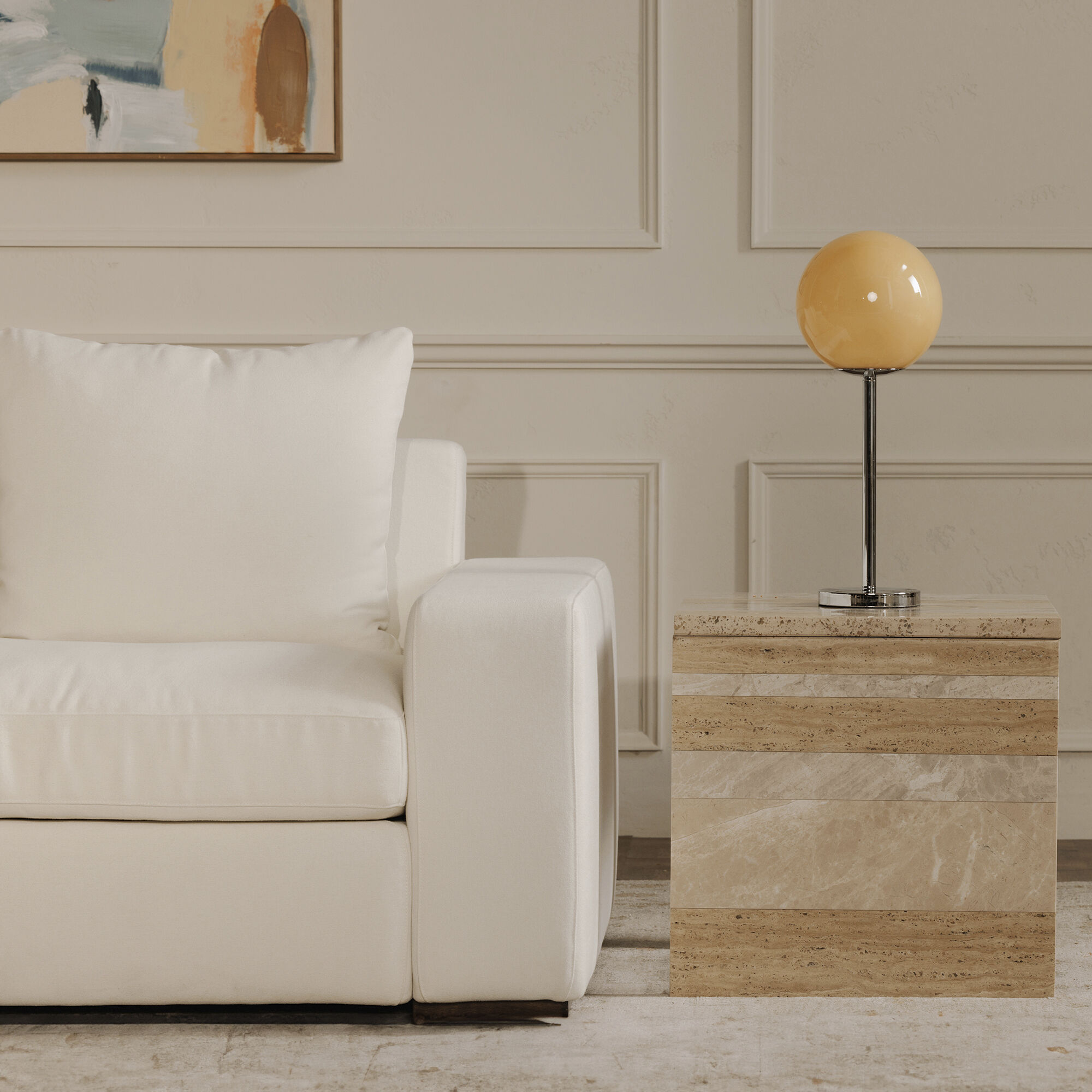 Ida 20 inch 15 watt Silver Table Lamp Portable Light