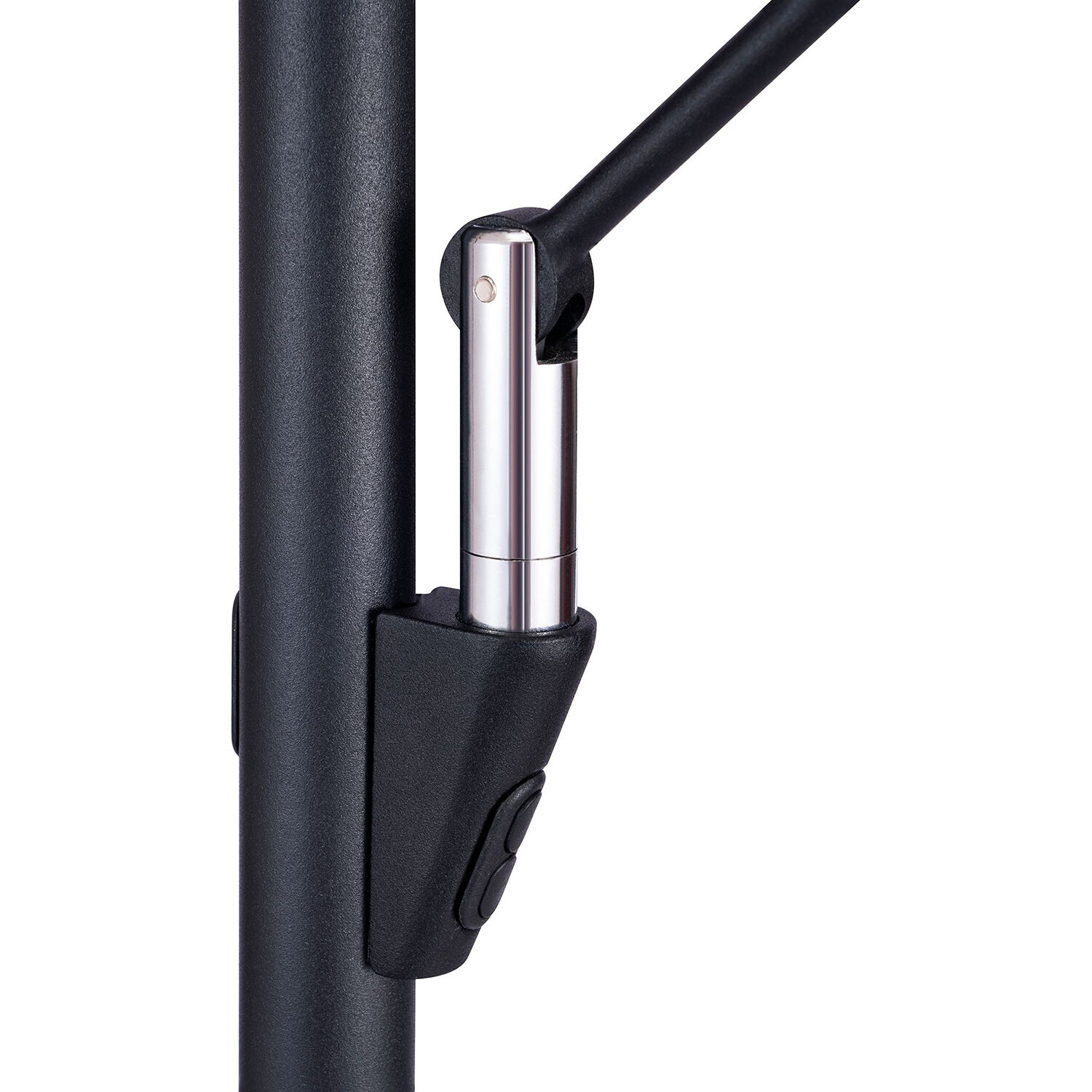 NOLA 72 inch 30 watt Black and Satin Nickel Torchiere Portable Light