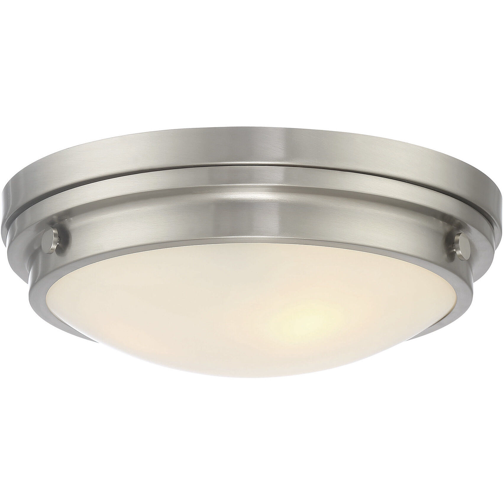 Lucerne 3 Light 15 inch Satin Nickel Flush Mount Ceiling Light, Essentials
