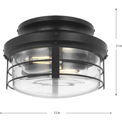 Springer II LED Matte Black Fan Light Kit