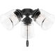 Samantha LED Matte Black Fan Light Kit