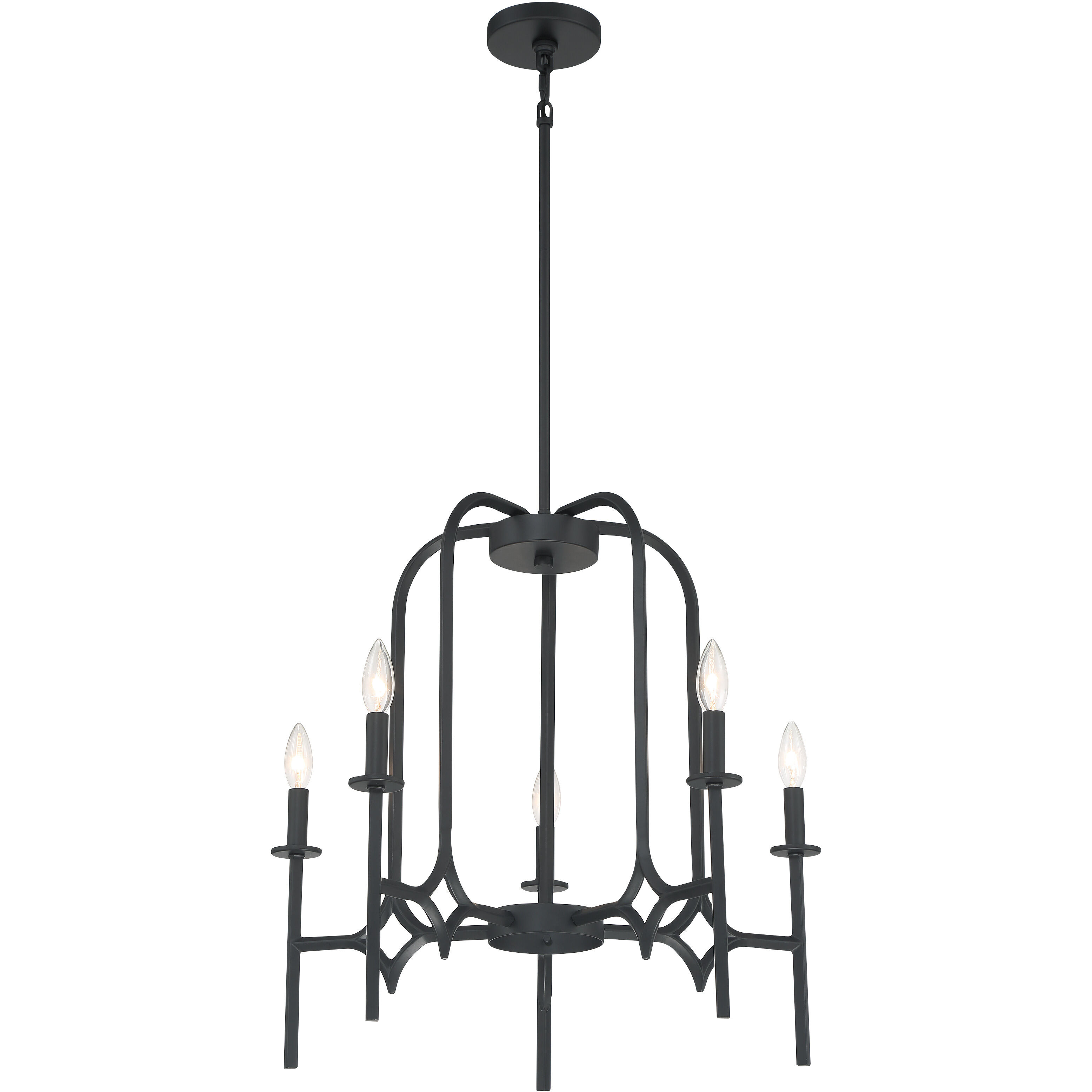 Muncie 5 Light Coal Chandelier Ceiling Light