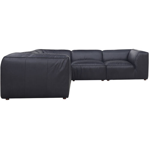 Form Vantage Black Leather Modular Sectional, Dream