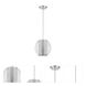 Phoenix 1 Light 8.25 inch Metallic Silver Pendant Ceiling Light