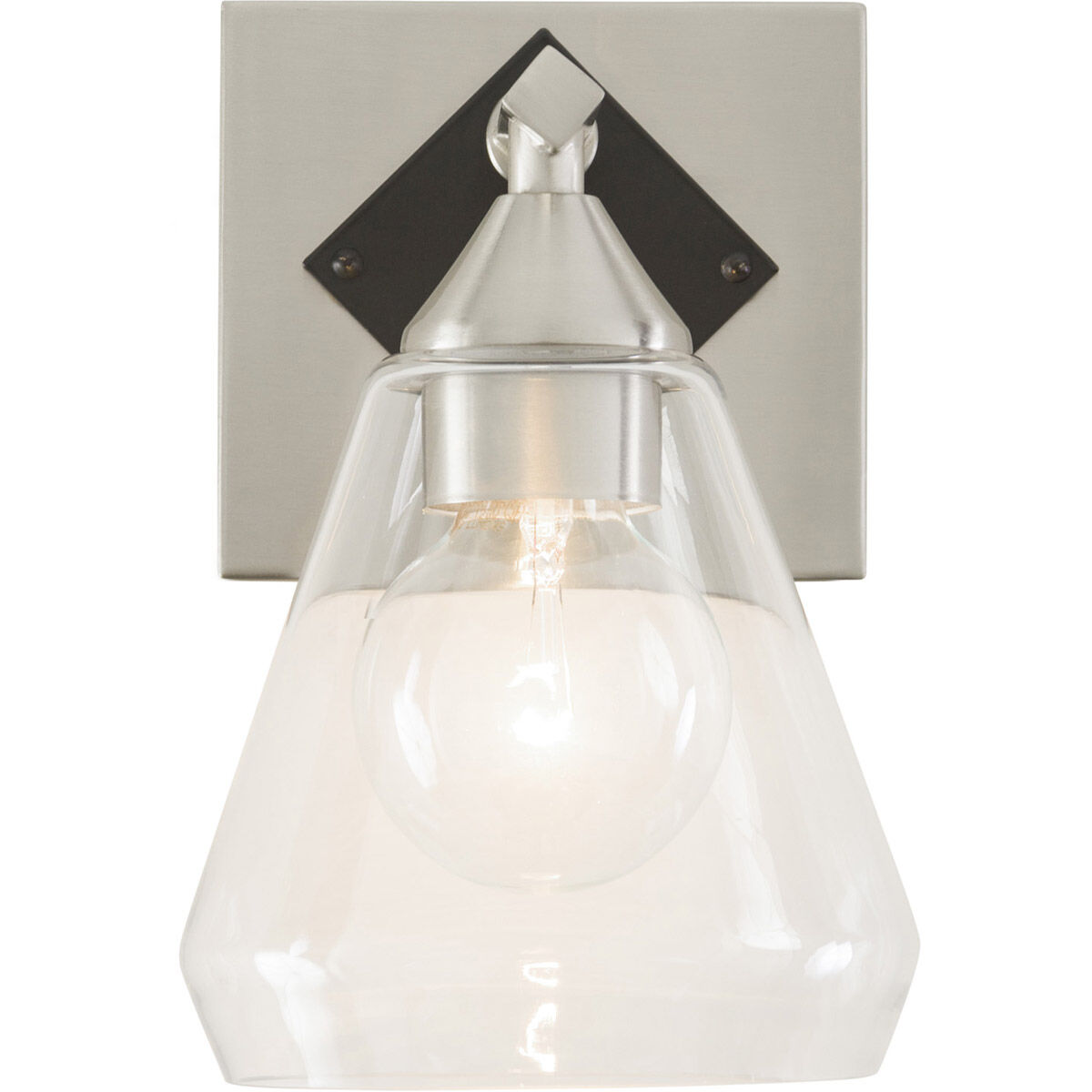 Prestige 1 Light 6 inch Brushed Nickel Bath Vanity Wall Light