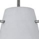 Signature 1 Light 4 inch Brushed Steel Pendant Set Ceiling Light