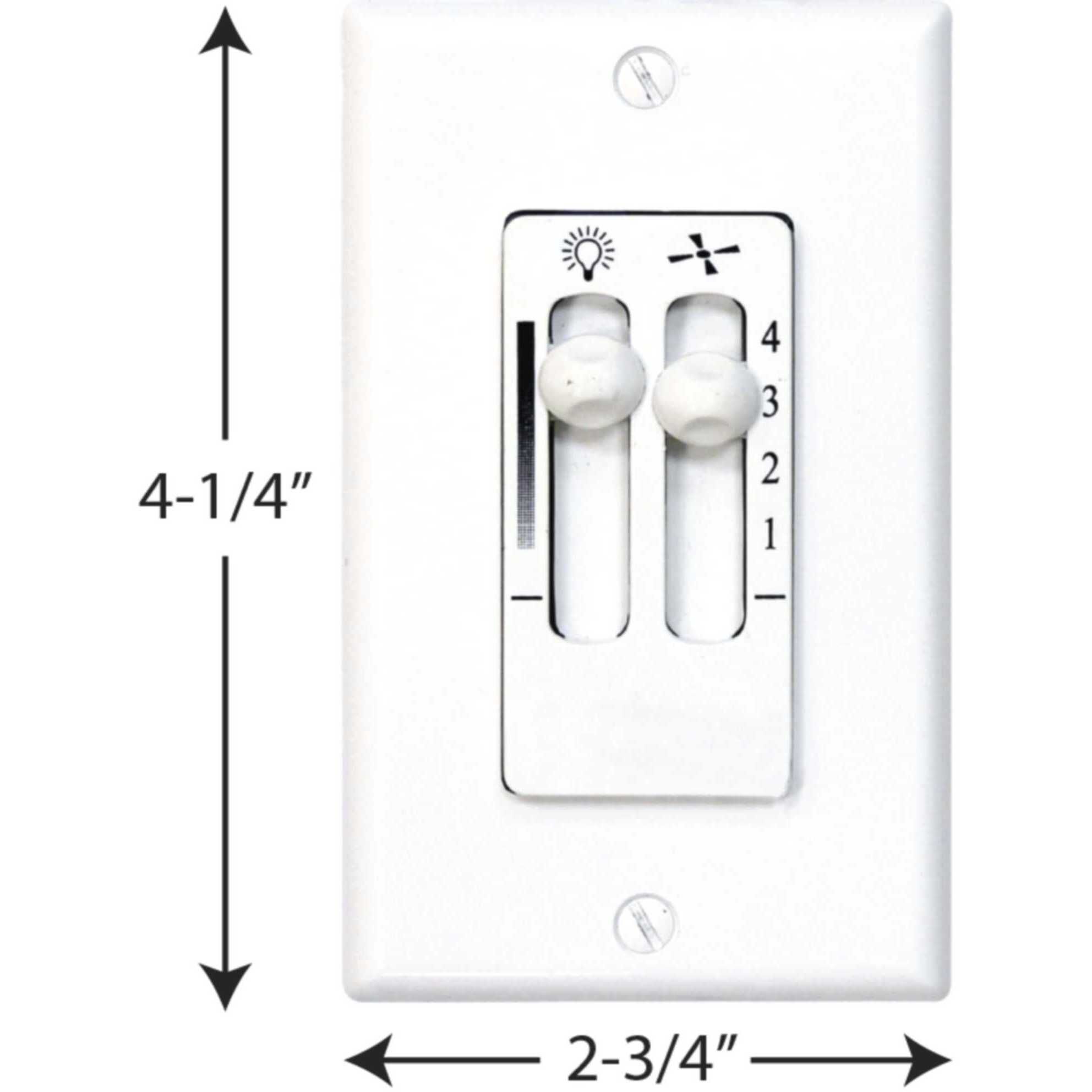 AirPro 120 White Ceiling Fan Wall Control