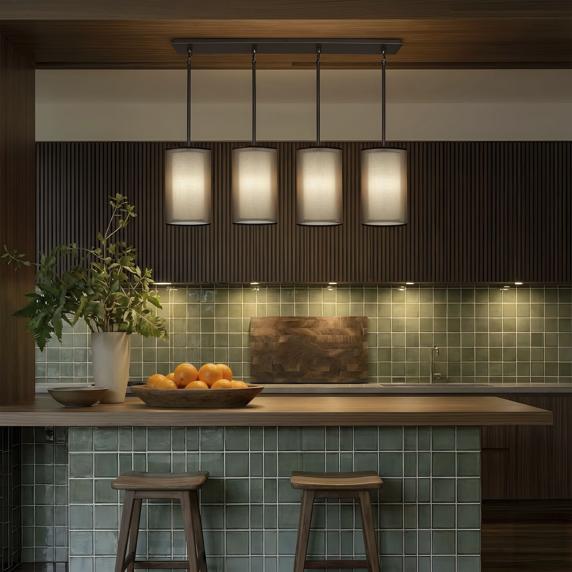 Saturnia 4 Light 44.25 inch Deep Patina Bronze Chandelier Ceiling Light