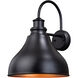 Delano LED 17 inch Oil Burnished Bronze and Light Gold Outdoor Wall