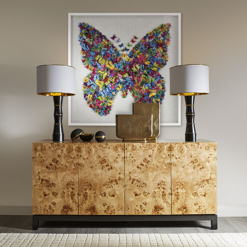 Butterfly Multicolor with White Dimensional Wall Art