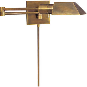 Studio 24 inch 40.00 watt Hand-Rubbed Antique Brass Swing Arm Wall Light