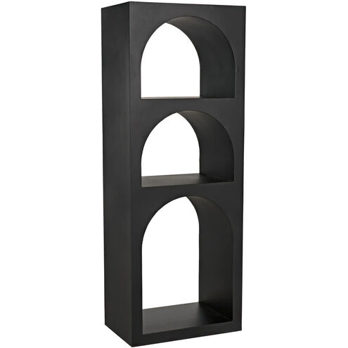 Aqueduct Matte Black Bookcase, A
