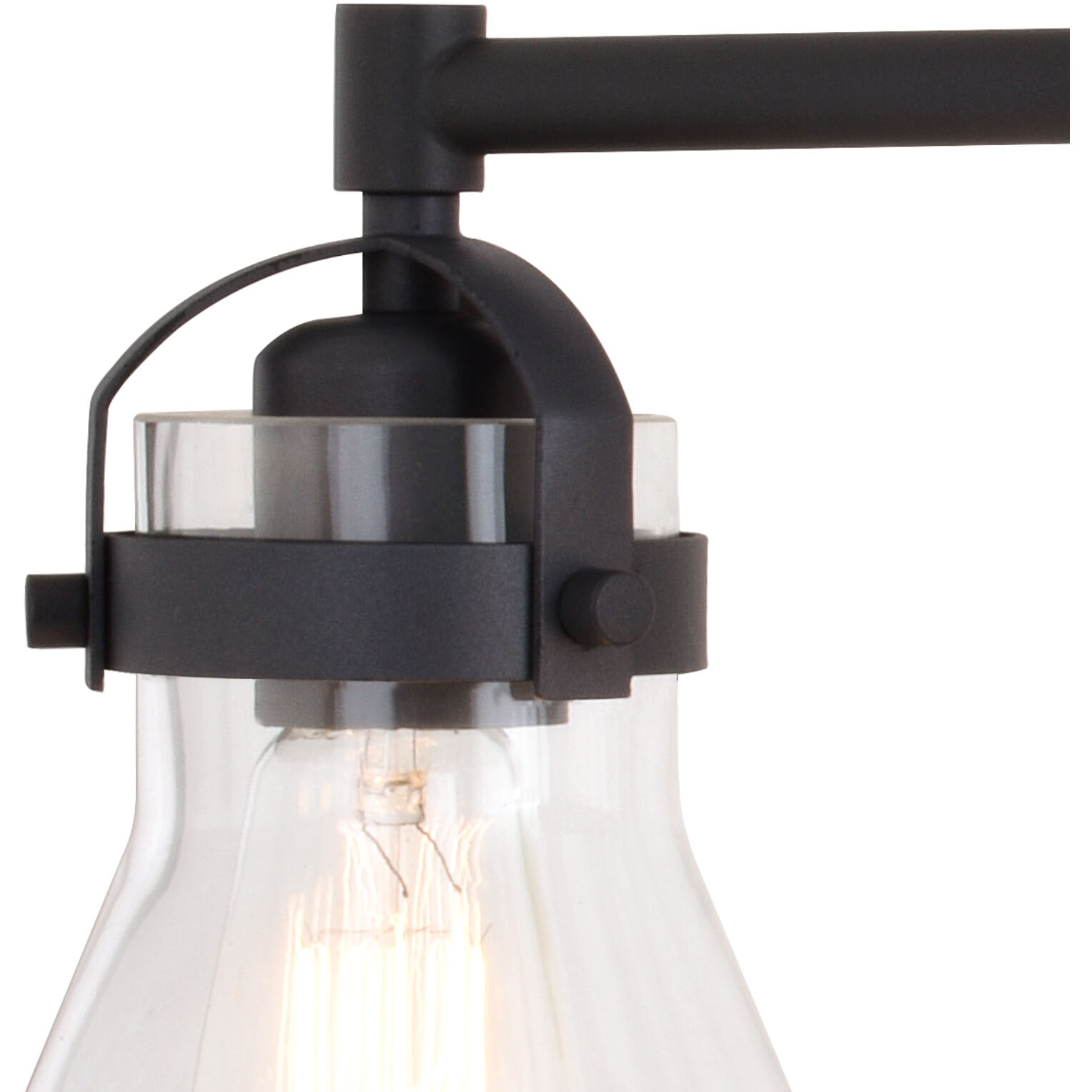 Mason LED 32.5 inch Charcoal Black Bathroom Light Wall Light in 4