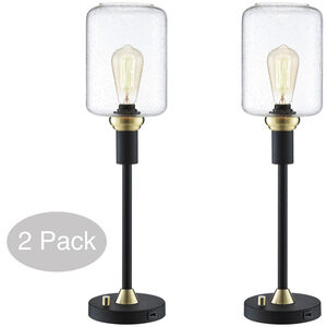 Luken 24 inch 60.00 watt Black Table Lamp Portable Light