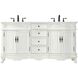 Danville 66 X 36 inch Antique White Bathroom Vanity Cabinet