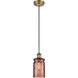 Ballston Candor LED 4.75 inch Brushed Brass Mini Pendant Ceiling Light, Ballston