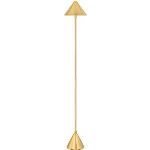 Salma 49 inch 6 watt Aged Brass Rechargeable Floor Lamp Portable Light