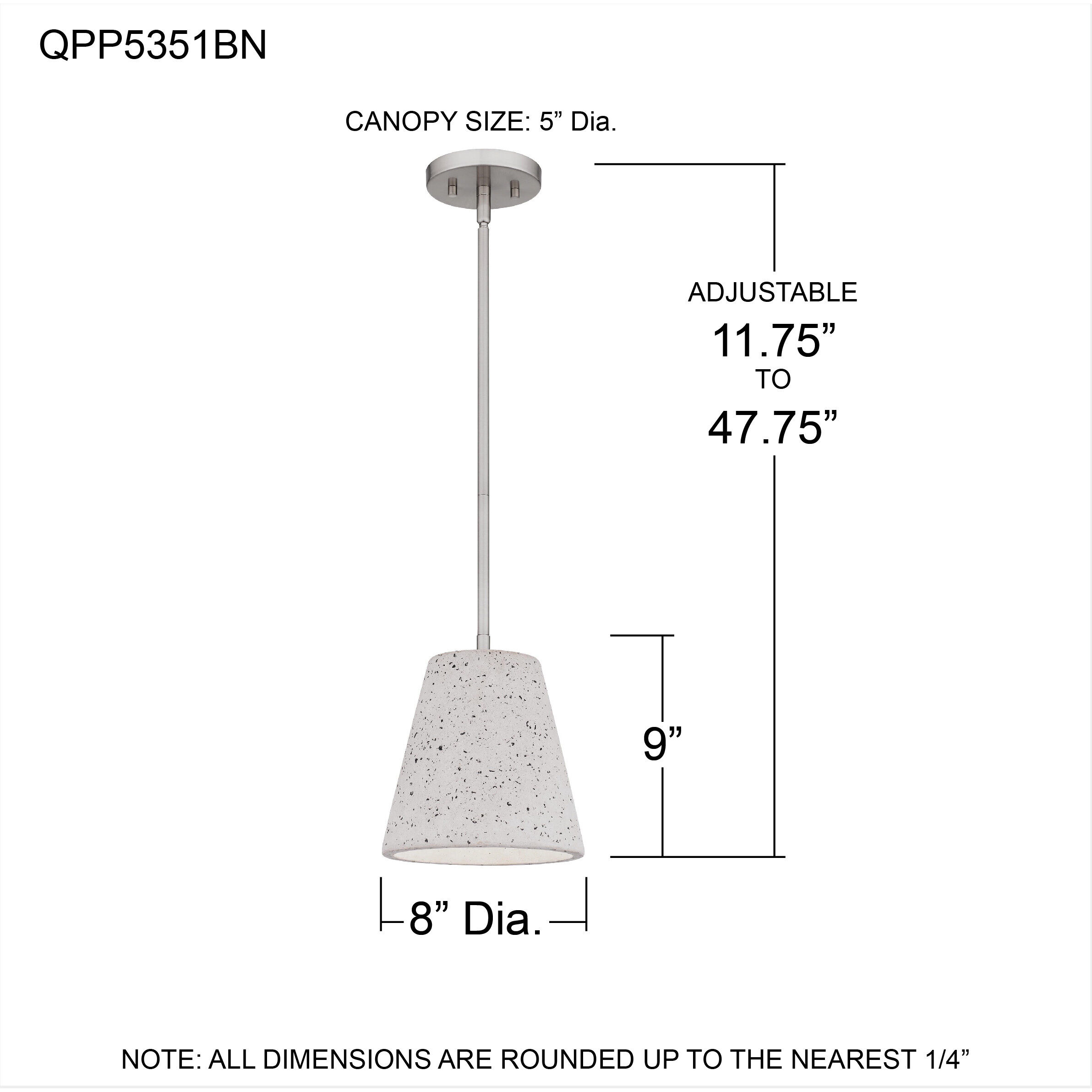 Hazel 1 Light 8 inch Brushed Nickel Mini Pendant Ceiling Light, Small
