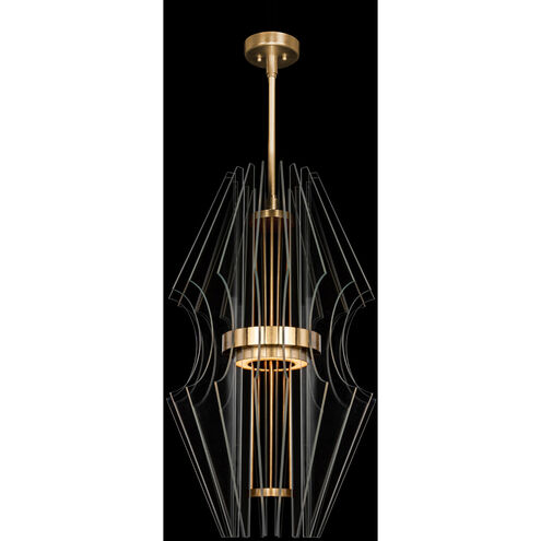 Newton 3 Light 20.5 inch Gold Pendant Ceiling Light
