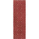 Archive 96 X 30 inch Dark Red, Khaki Rug