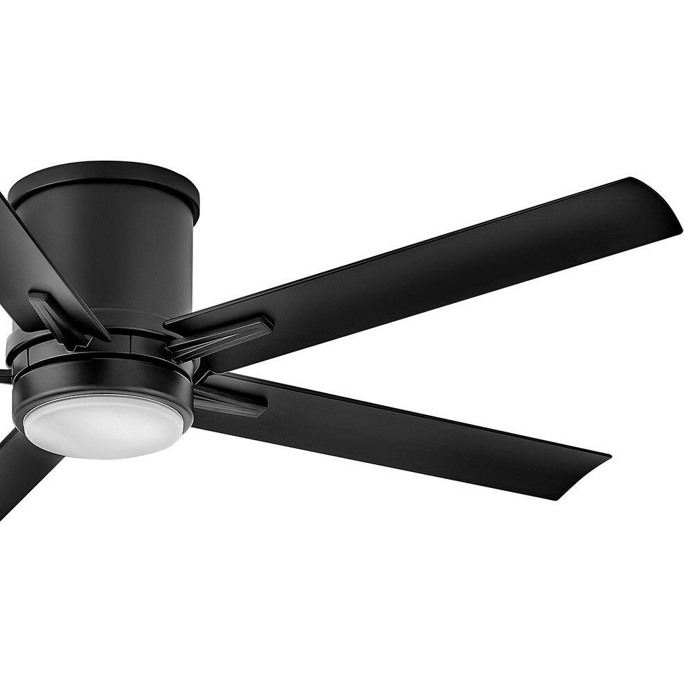 Vail Flush 52 inch Matte Black Fan