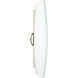 Aero 21 3 Light 5 inch Polished Nickel ADA Wall Sconce Wall Light in Incandescent, Opal Matte Glass