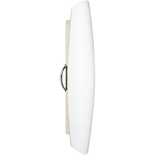 Aero 21 3 Light 5 inch Polished Nickel ADA Wall Sconce Wall Light in Incandescent, Opal Matte Glass