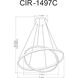 Circulo LED 29 inch Aged Brass Chandelier Ceiling Light