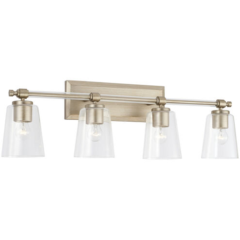 Breigh 4 Light 32 inch Brushed Champagne Vanity Light Wall Light