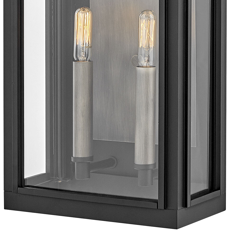 Heritage Sag Harbor Outdoor Wall Mount Lantern in Black