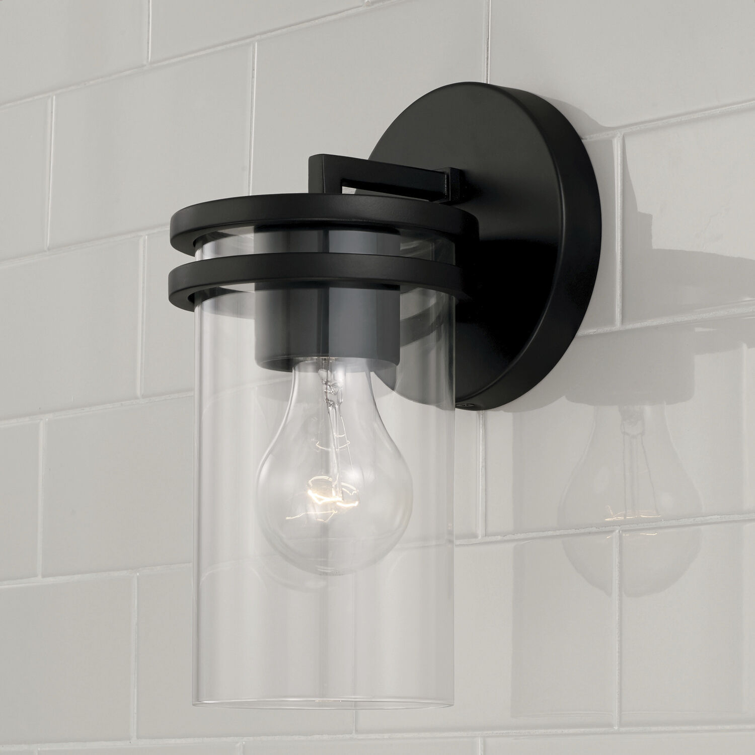 Fuller 1 Light 5 inch Matte Black Sconce Wall Light