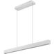 Hudson Linear Chandelier Ceiling Light in Brushed Nickel