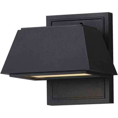Mansard LED 6 inch Black Outdoor Wall Mount