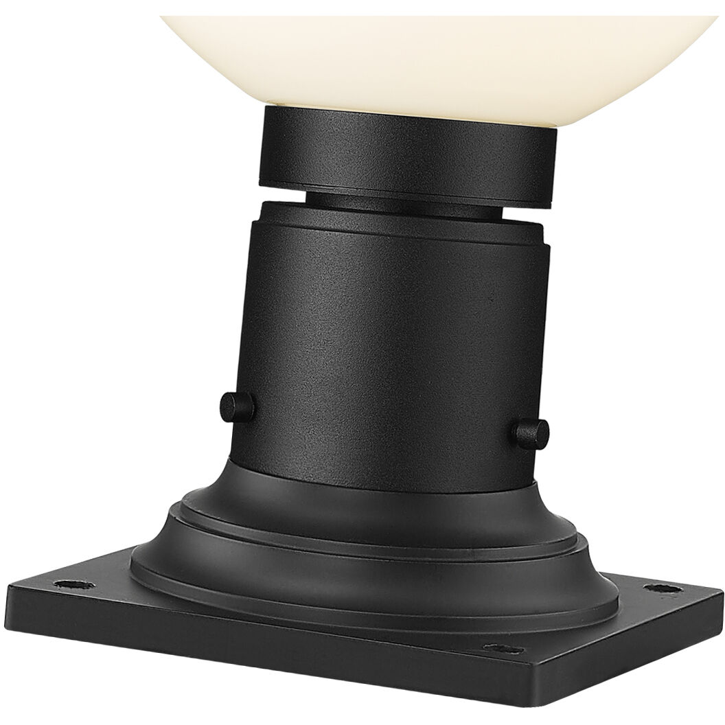Laurent 1 Light 13.5 inch Black Outdoor Pier Mounted Fixture