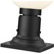 Laurent 1 Light 13.5 inch Black Outdoor Pier Mounted Fixture