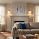 Transitional 1 Light 8 inch Natural Brass Wall Sconce Wall Light
